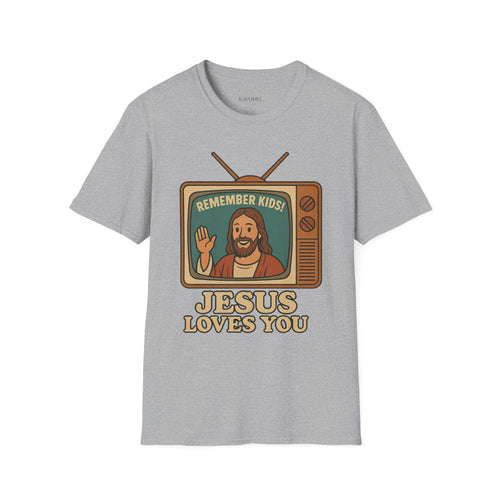 Retro “Jesus Loves You” TV Tee
