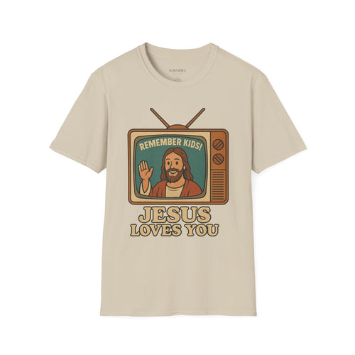 Retro “Jesus Loves You” TV Tee